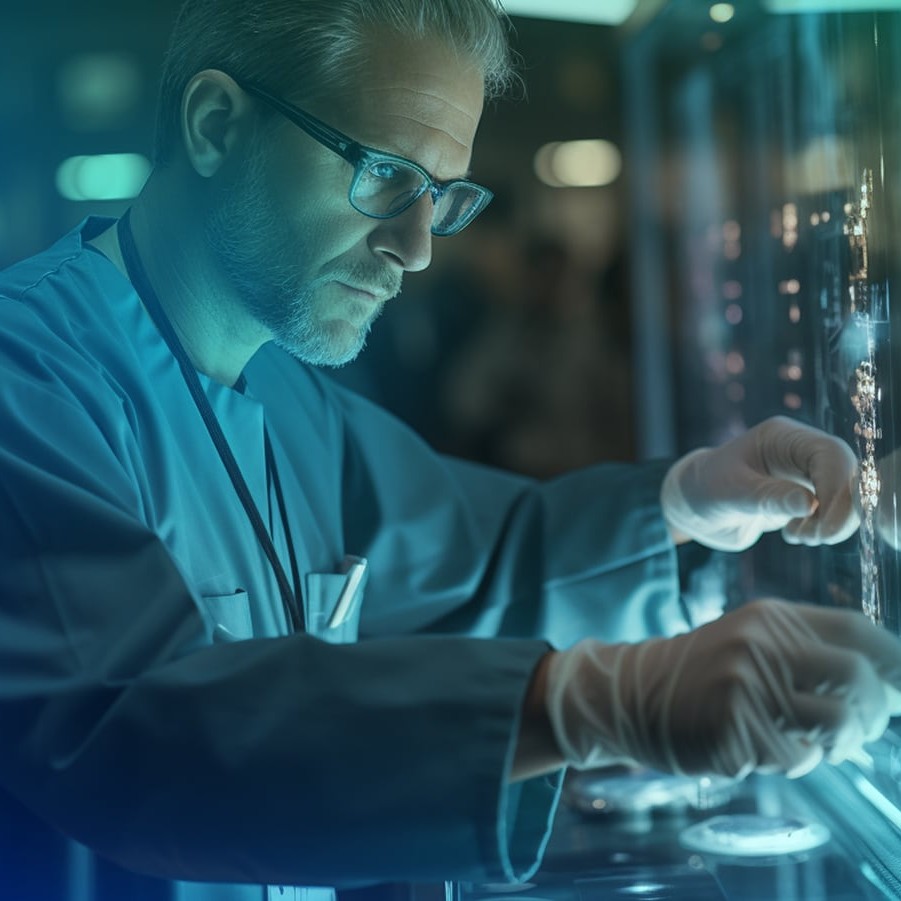Computergenerierte Bohrschablone zur präzisen Bestimmung von Winkel, Abständen und Bohrtiefe für sichere Zahnimplantate